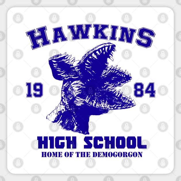 Hawkins High- Demogorgon (Stranger Things) Sticker by dankdesigns